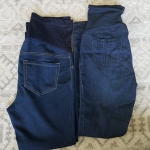 LOT of 2 maternity skinny jeans- size Medium